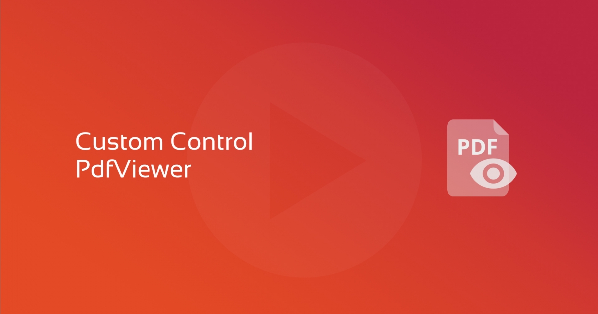 New video course: Custom Control PdfViewer | Data Access Worldwide ...